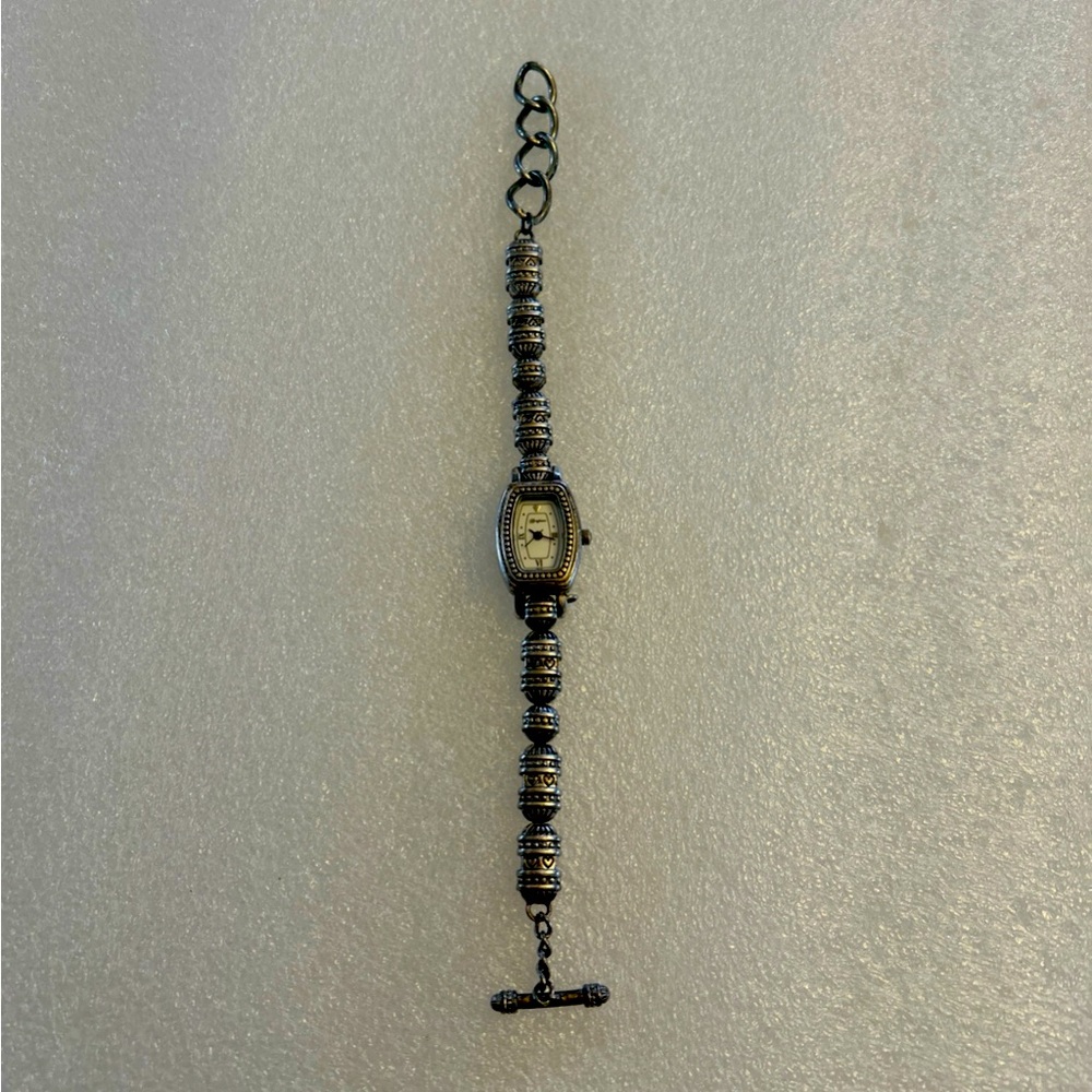 Brighton Watch-Arabia-Bracelet Toggle Clasp -Japan Movement-Missing Heart Charm